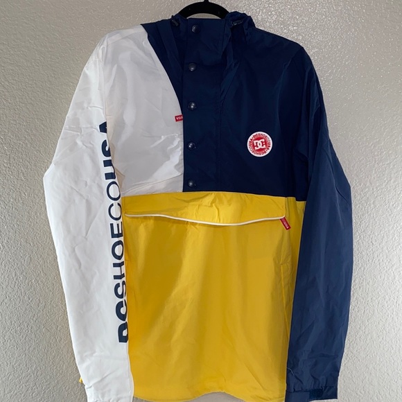 DCSHOECOUSA Mens Wind-Breaker Hoodie Polyester Blend Size Large NWT - Picture 1 of 6